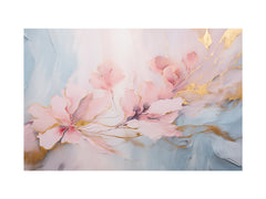 Flower Fine Art marble  Canvas Art Print
