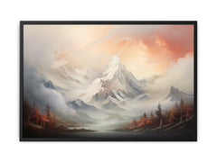 White Mountian  Canvas Art Print