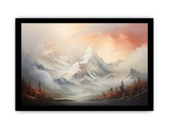 White Mountian  Canvas Art Print