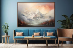 White Mountian  Canvas Art Print