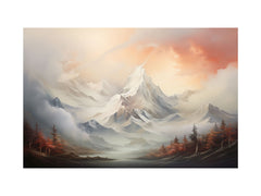White Mountian  Canvas Art Print