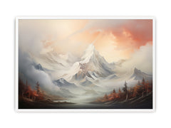 White Mountian  Canvas Art Print