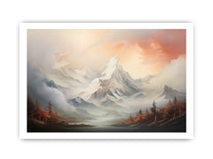 White Mountian  Canvas Art Print