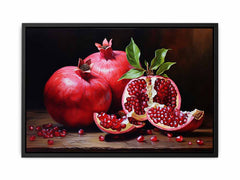 Pomegranate  Painting Canvas Art Print