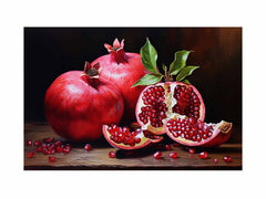 Pomegranate  Painting Canvas Art Print