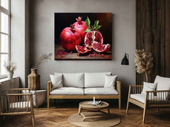 Pomegranate  Painting Canvas Art Print