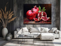 Pomegranate  Painting Canvas Art Print