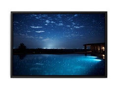 Dream House Galxy stars Artwork Canvas Art Print