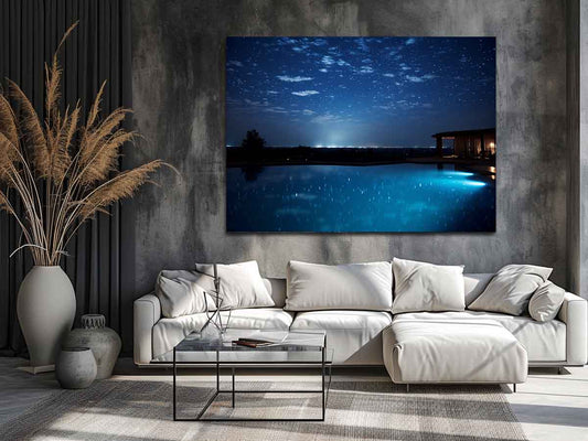 Dream House Galxy stars Artwork Canvas Art Print