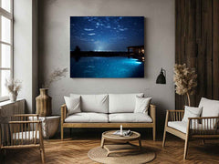 Dream House Galxy stars Artwork Canvas Art Print