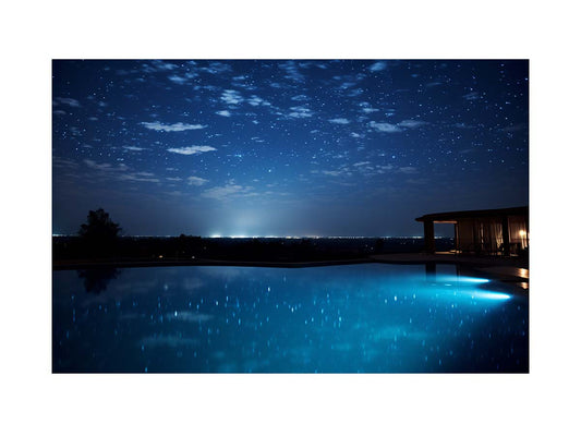 Dream House Galxy stars Artwork Canvas Art Print