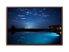 Dream House Galxy stars Artwork Canvas Art Print