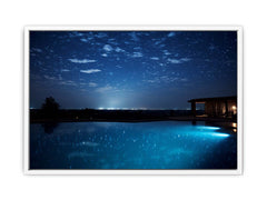Dream House Galxy stars Artwork Canvas Art Print