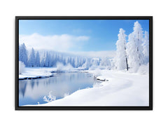 Switzeralnd Snow Art Canvas Art Print