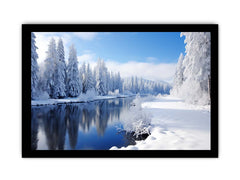 Switzeralnd Snow Art Canvas Art Print