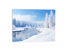 Switzeralnd Snow Art Canvas Art Print
