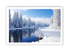 Switzeralnd Snow Art Canvas Art Print