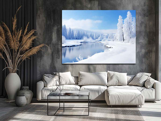 Switzeralnd Snow Art Canvas Art Print