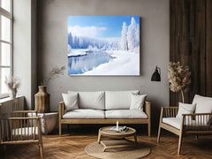 Switzeralnd Snow Art Canvas Art Print