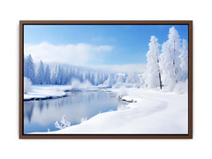 Switzeralnd Snow Art Canvas Art Print