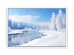 Switzeralnd Snow Art Canvas Art Print