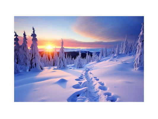 Sunrise in Switzerland Canvas Art Print