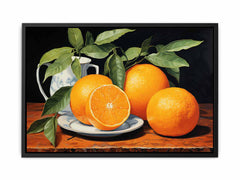 Orange Painting  Art Canvas Art Print