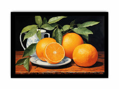 Orange Painting  Art Canvas Art Print