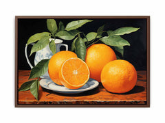 Orange Painting  Art Canvas Art Print