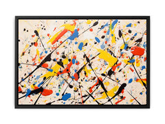 Jackson Pollock Inspired Drop painting  Canvas Art Print