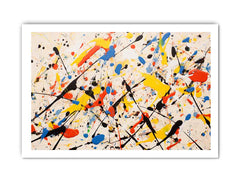 Jackson Pollock Inspired Drop painting  Canvas Art Print