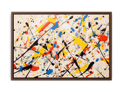 Jackson Pollock Inspired Drop painting  Canvas Art Print