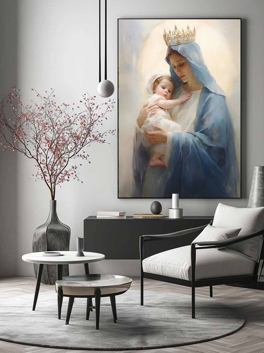 Virgin Mary  Canvas Painting  Print