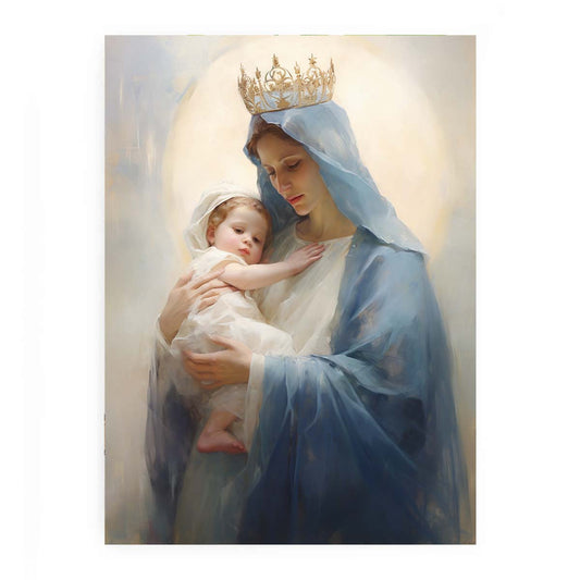 Virgin Mary  Canvas Painting  Print