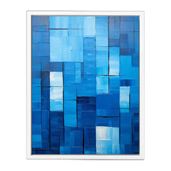 High End Modern Blue Art  Canvas painting  Print