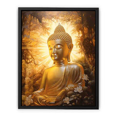 Buddha Gold Painitng Art Canvas Art Print