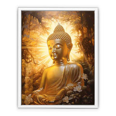 Buddha Gold Painitng Art Canvas Art Print