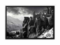 Meteoron Monast Grey Art Photography  Canvas Art Print
