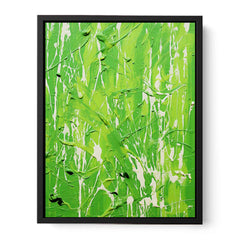 Blue Dripping Color Painting Canvas Art Print