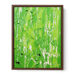 Blue Dripping Color Painting Canvas Art Print