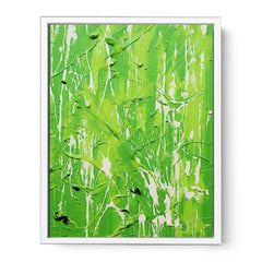 Blue Dripping Color Painting Canvas Art Print