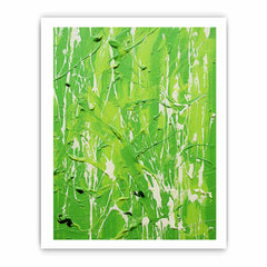 Blue Dripping Color Painting Canvas Art Print