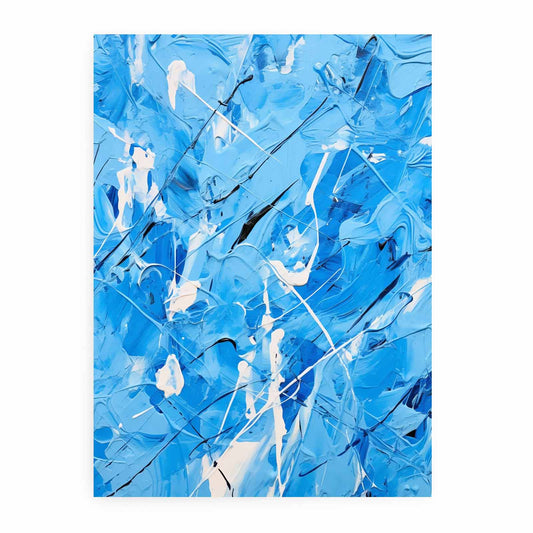 Green Art Dripping Color Painting Canvas Art Print