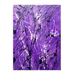Purple Art Dripping Color Painting Canvas Art Print