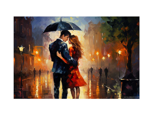 Couple Art Painting Canvas Art Print