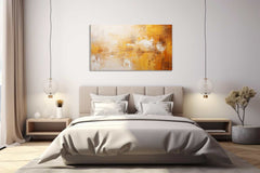 Abstract Brown Painting Canvas Art Print