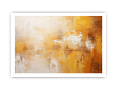 Abstract Brown Painting Canvas Art Print