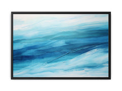 Blue Layer Art Painting Canvas Art Print