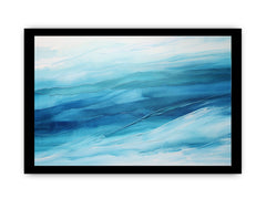 Blue Layer Art Painting Canvas Art Print