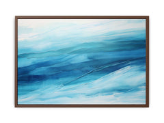 Blue Layer Art Painting Canvas Art Print